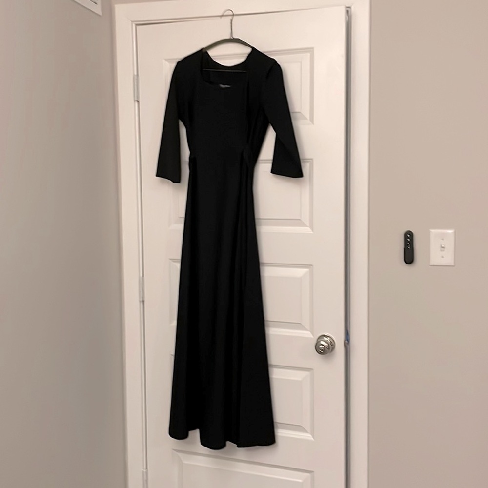 Tuxedo Wholesale Black Half Sleeve Polyester Concert Dress